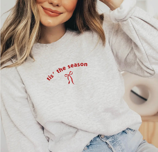 Tis’ the Season Embroidered Crewneck Sweatshirt