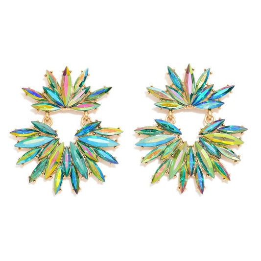 Burst Iridescent Statement Earrings