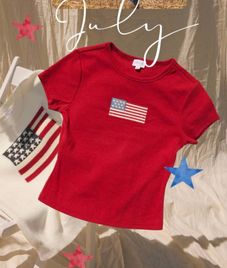 Patriotic Babydoll Tee