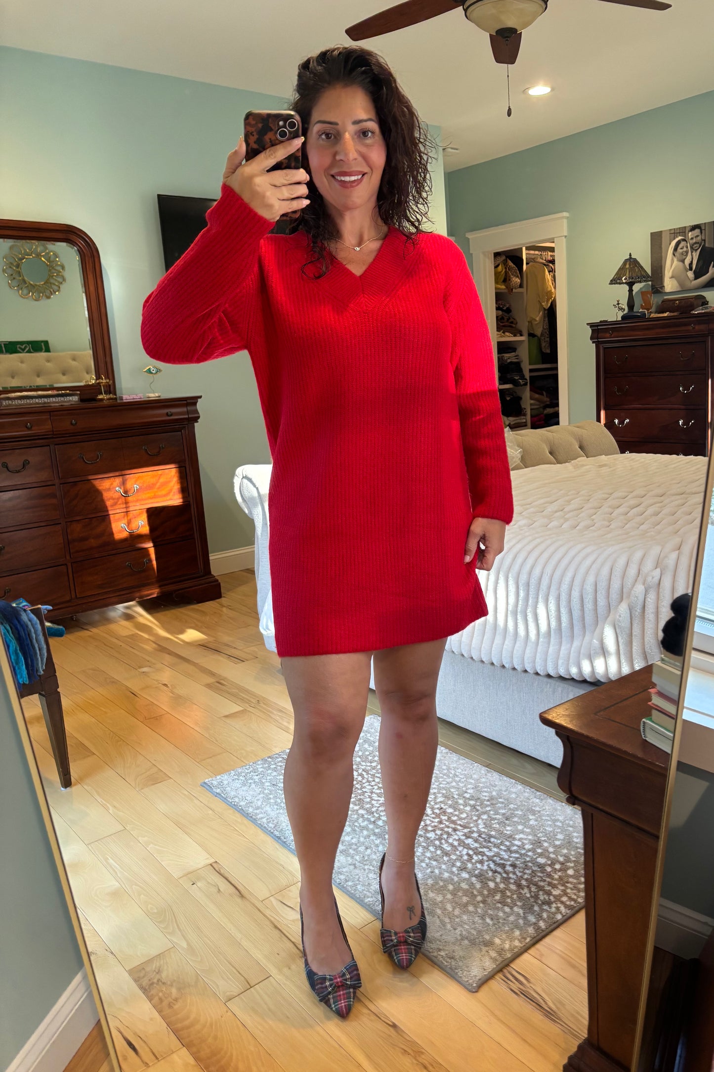Festive Sweater Dress