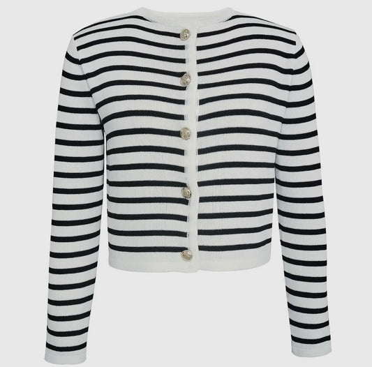 B&W Boat Cardigan