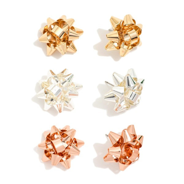 Holiday Bow Studs