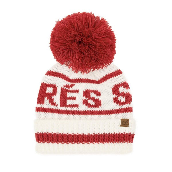 Aprés Ski Pom Pom Hat