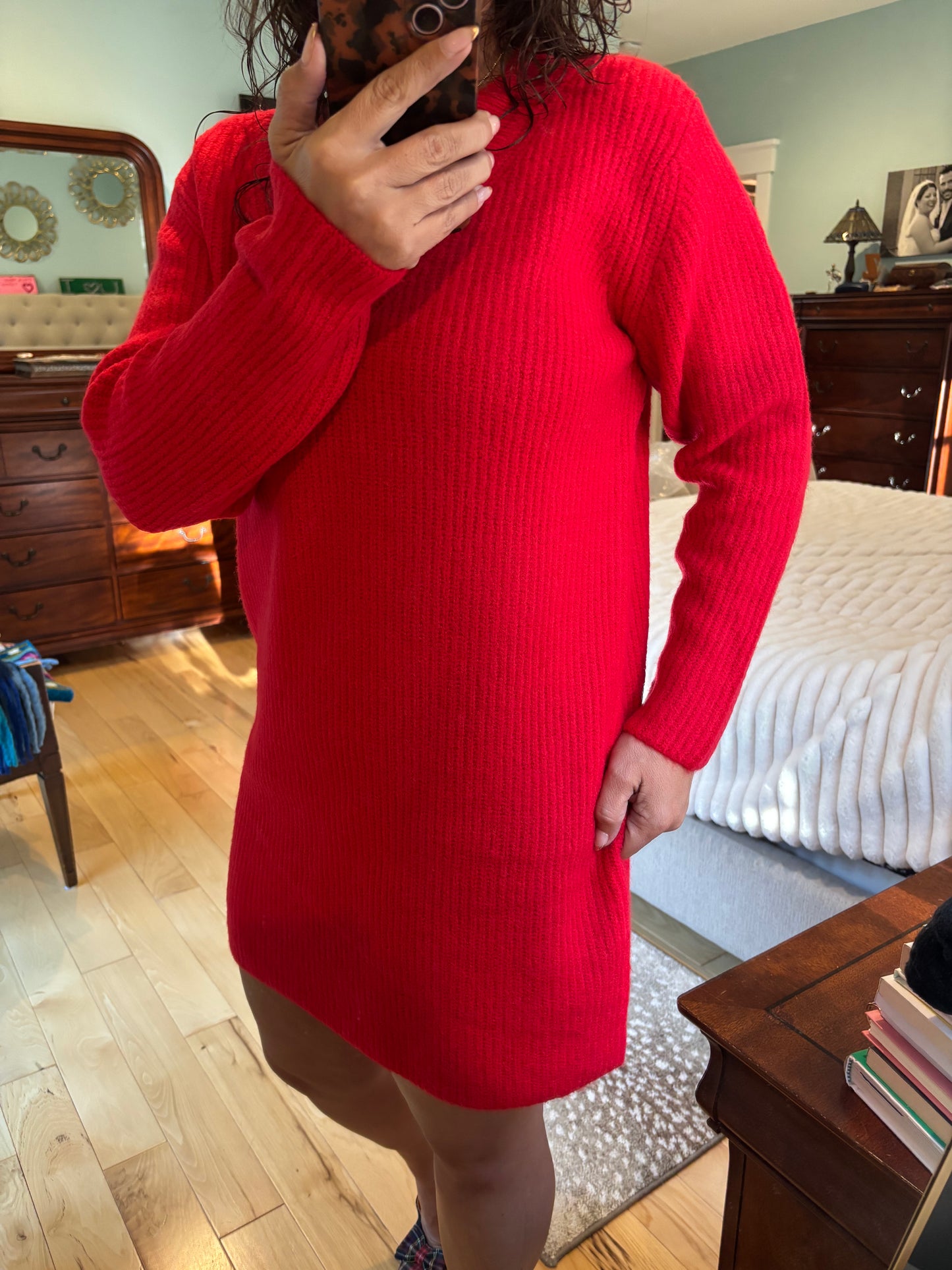 Festive Sweater Dress