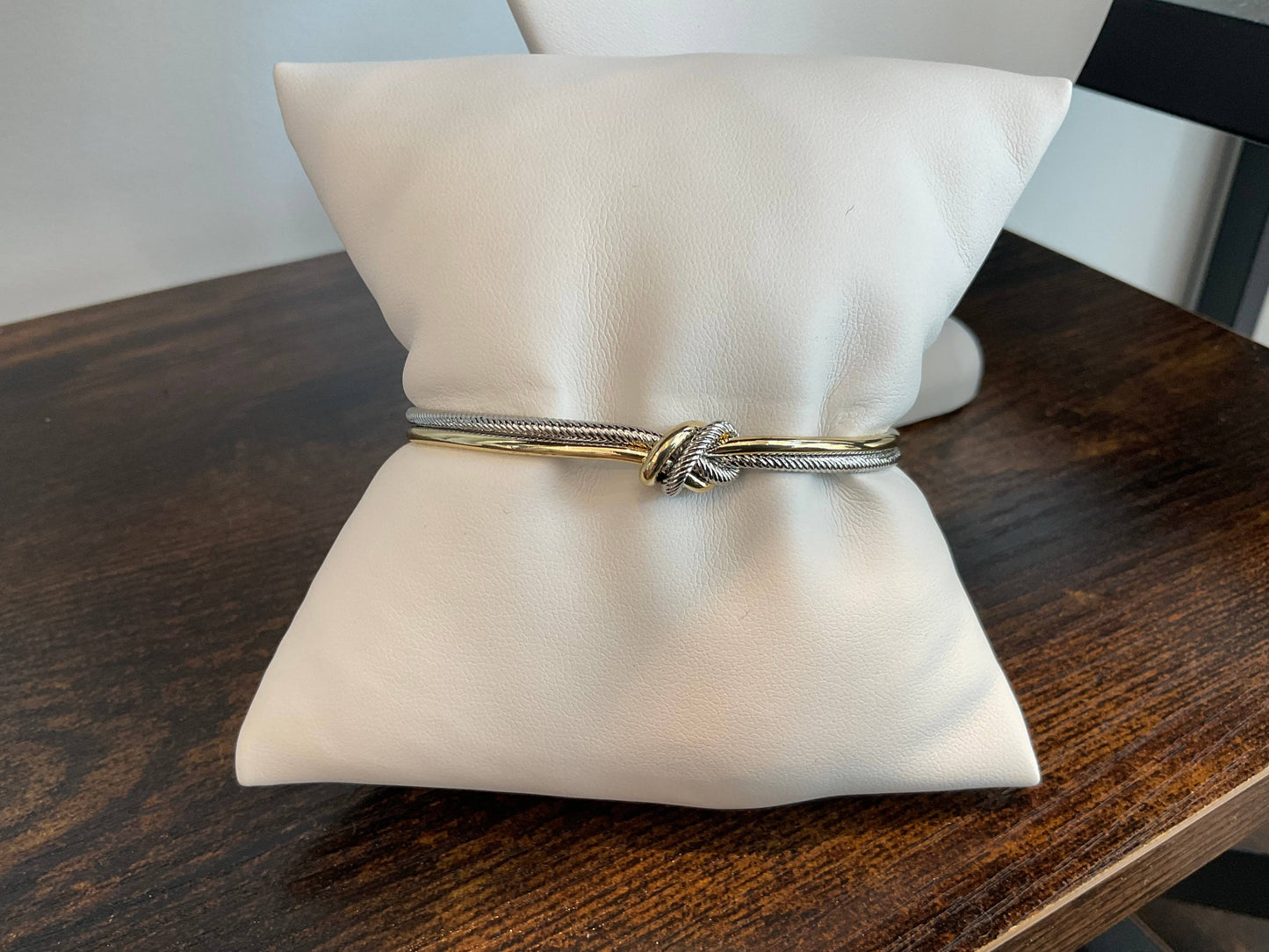 Two Tone Knotted Bangle